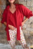 Larc Poet Blouse Sangria